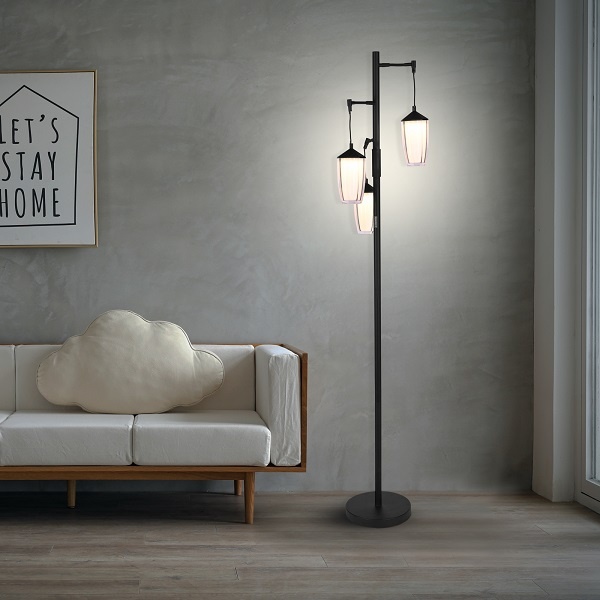 YUUSFJI Dimmable Floor lamp,24W Lamps for Living Room Bed Room Floor lamp with Remote CCT 2400-4000K Standing lamp for Home and Office.